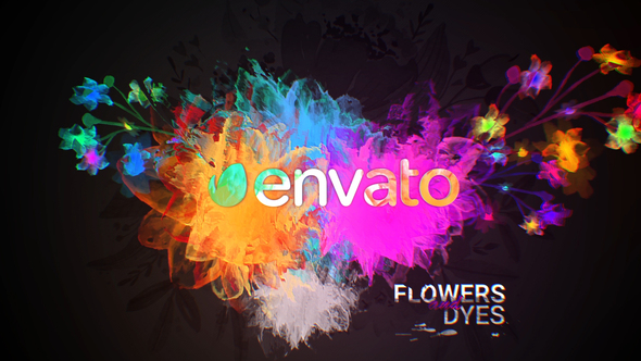 Flowers and Dyes - VideoHive 24276097