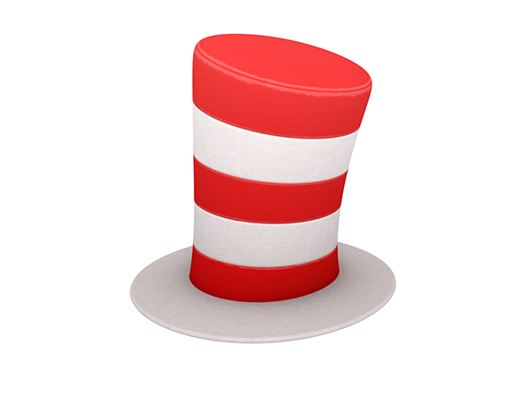Striped Top Hat - 3Docean 24287167