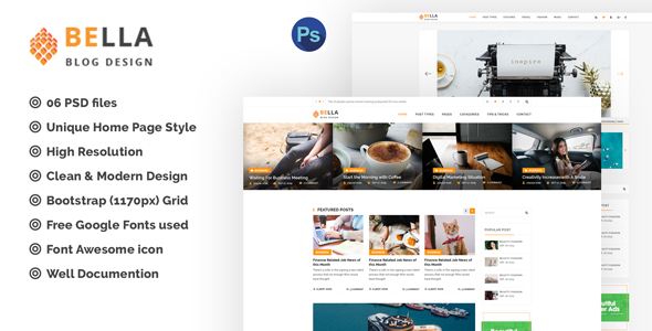 Bella - Creative - ThemeForest 24287654