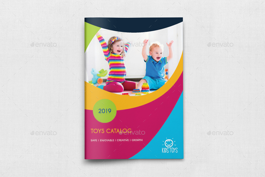 Toys Products Catalog Brochure Bundle Template, Print Templates