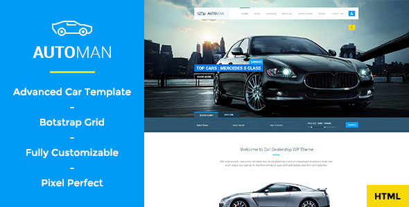 Marvelous Automan - Advanced Car Dealer HTML Template