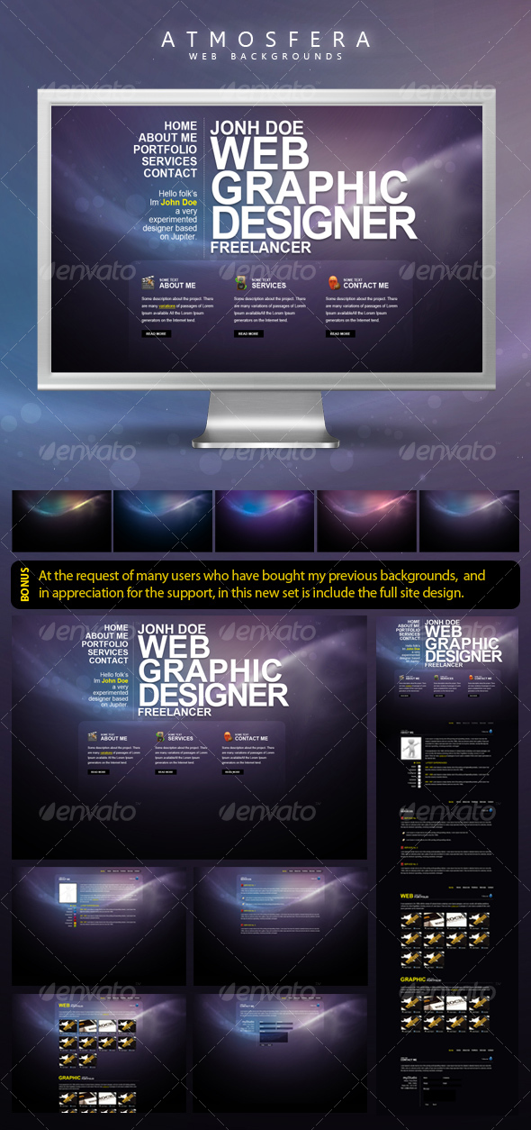 Atmosfera Web Backgrounds - Backgrounds Graphics
