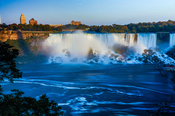 Fantastic views of the Niagara Falls, Ontario, Canada - Stock Photo - Images