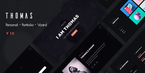 Thomas - Personal Portfolio and Vcard Template by UI-ThemeZ
