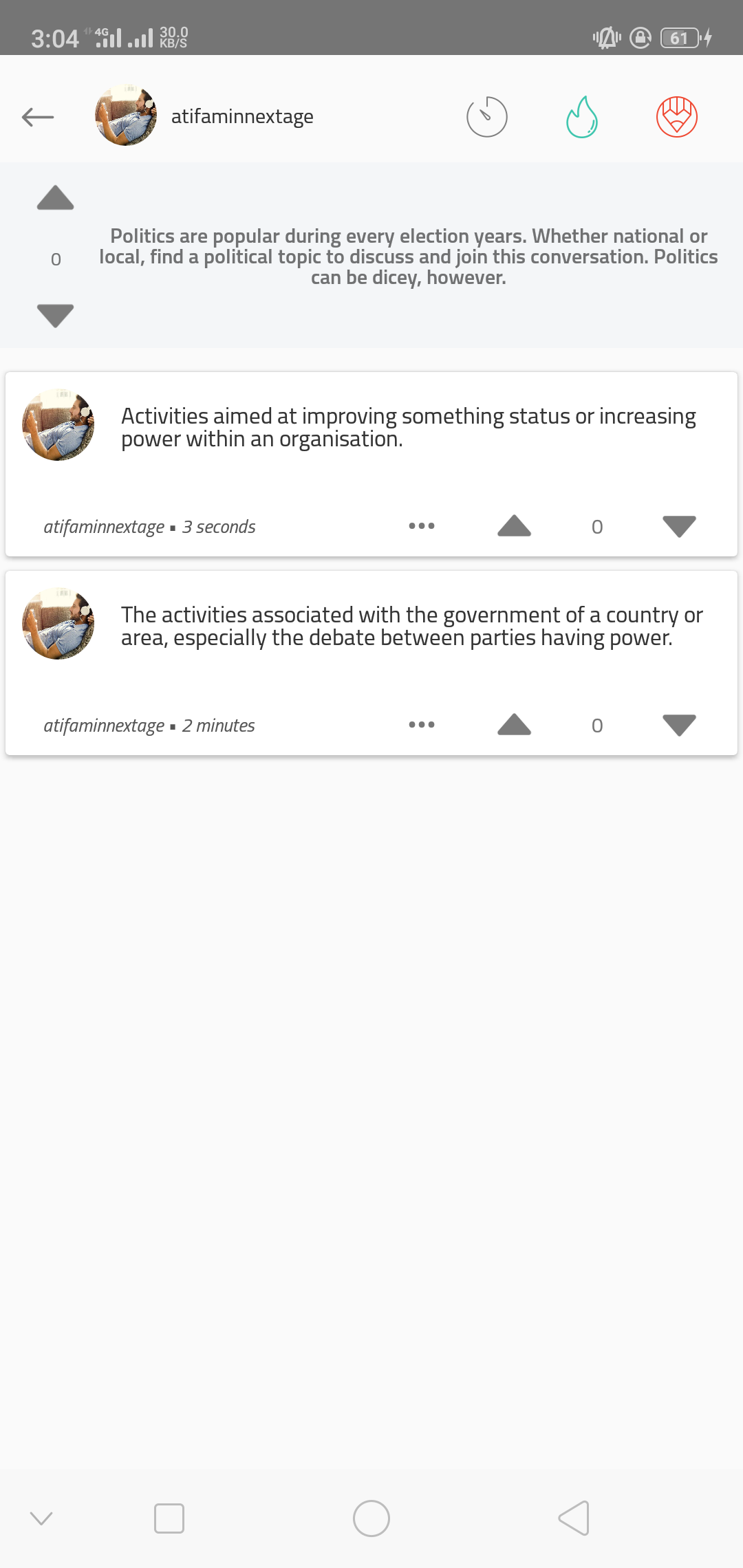Topics Android Universal Social Discussion App Template by cubycode