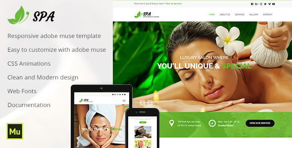 Spa and Beauty - ThemeForest 20198017