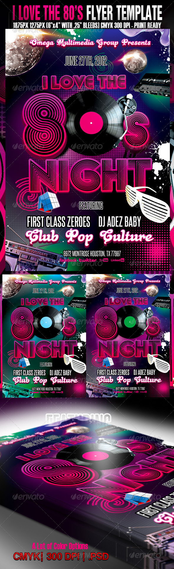 I Love The 80's Party - Clubs & Parties Events
