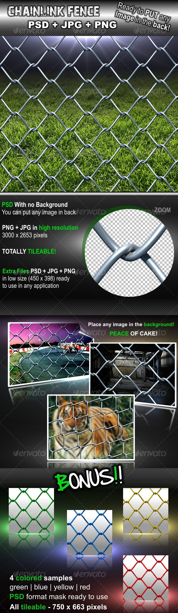 Chain link fence metal style texture tileable - Metal Textures