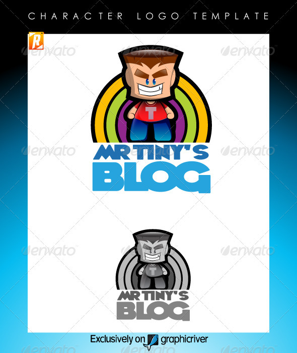 Mr Tinys Blog Logo Template - Humans Logo Templates