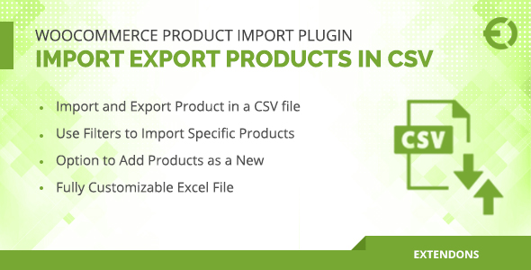 WooCommerce Product Import Plugin – Import Export Products in CSV