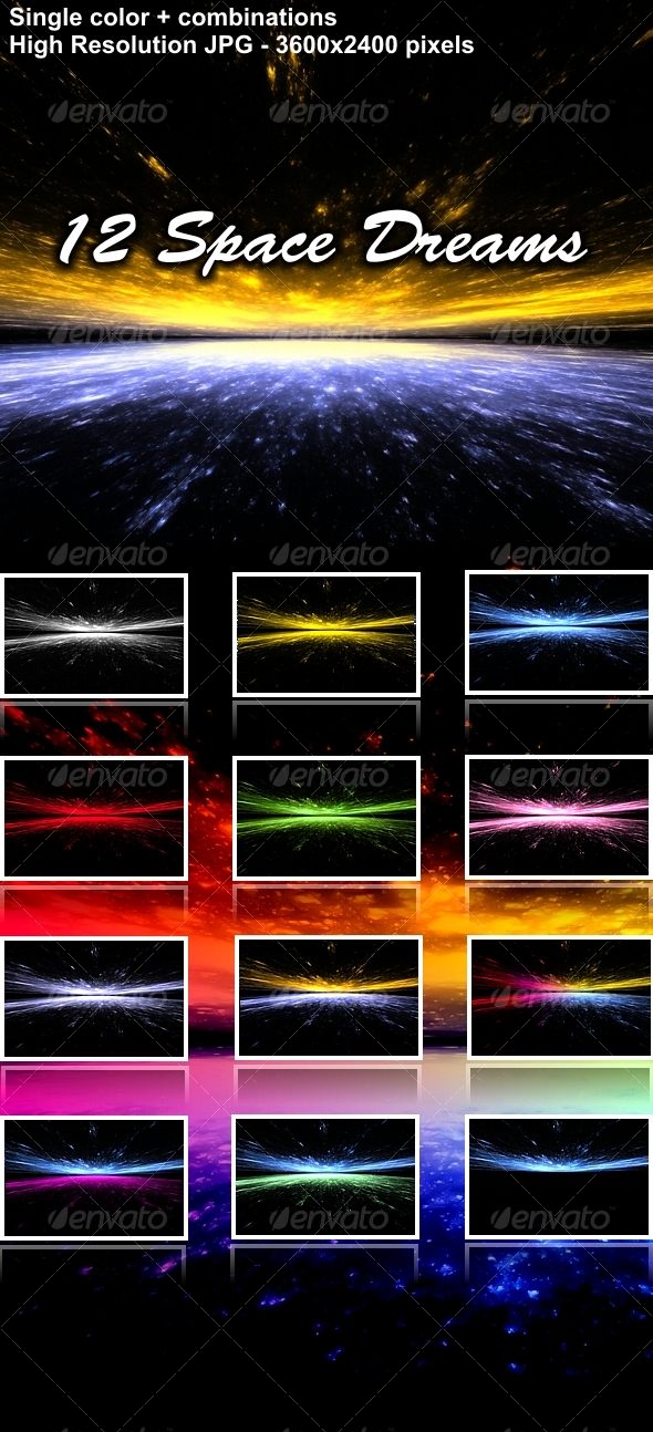 Space Background Colorfull Dreams Sky Pack 01 - Abstract Backgrounds