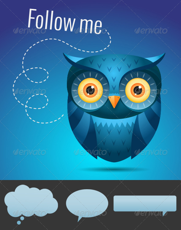 Blue Owl - Animals Illustrations