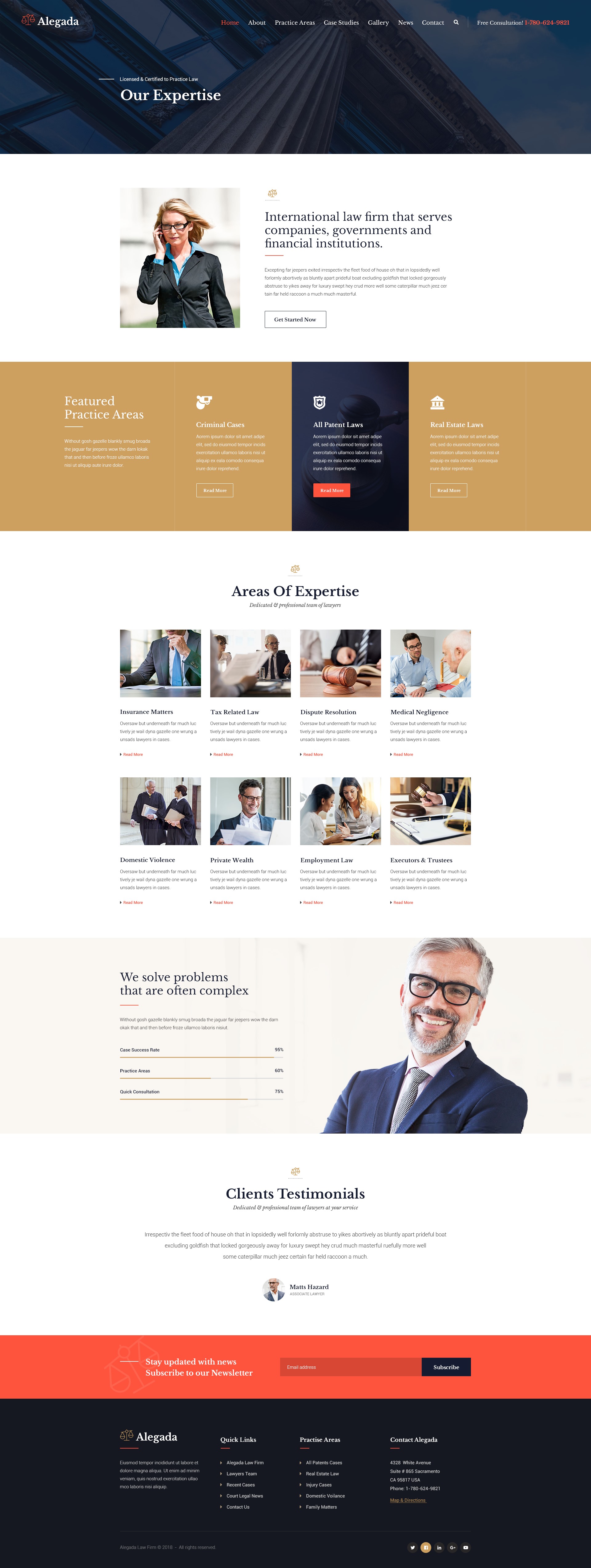 Alegada - Lawyers PSD by Templines | ThemeForest