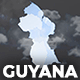 Guyana Animated Map - Co-operative Republic of Guyana Map Kit