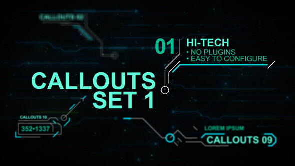 Callouts set 1 hi-tech