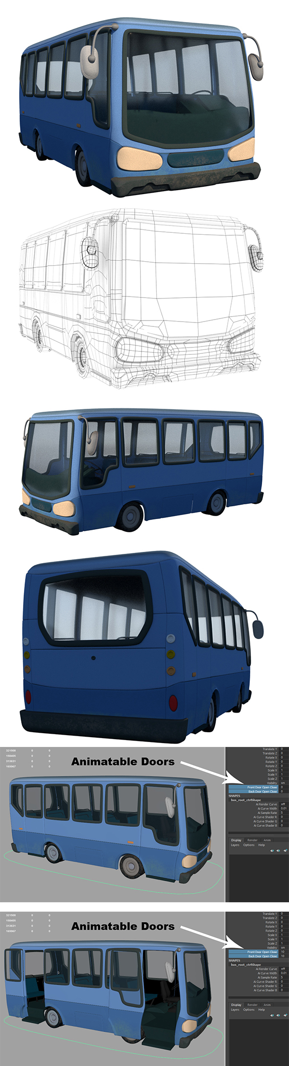 Cartoon Bus - 3Docean 24320503