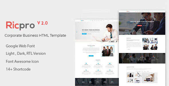 Incredible Ricpro – Corporate Business HTML Template