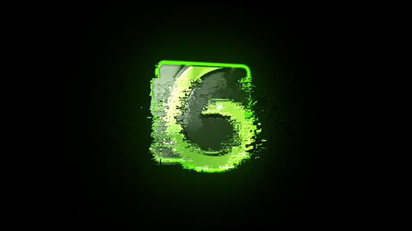 Fast Grunge Glitch Logo Reveal