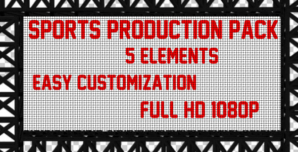 Sports Production Pack - VideoHive 2327551