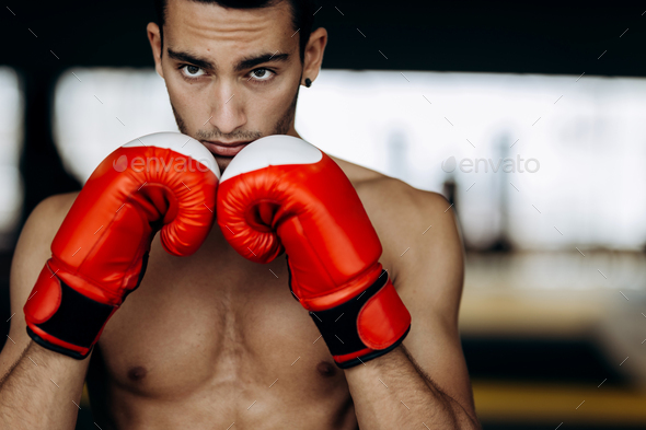 boxing gloves on hands