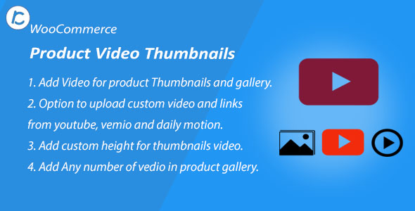 WooCommerce Product Thumbnail And Gallery Video