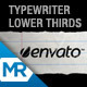 Typewriter Lower Thirds - VideoHive Item for Sale