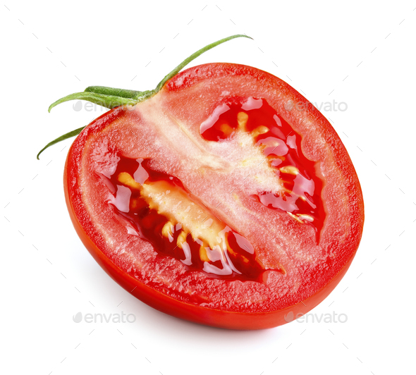 Half of tomato Stock Photo by Pineapple_Studio PhotoDune