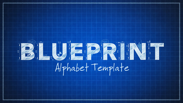 The Blueprint Alphabet - VideoHive 24273645