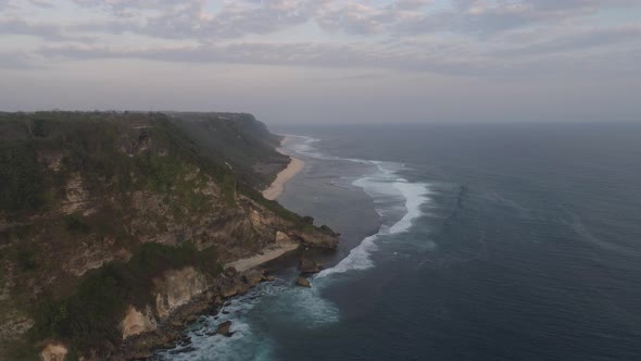Rocks and Sea Bali. Aerial View alt