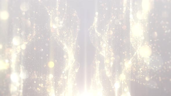 Gold Particle Lights Background