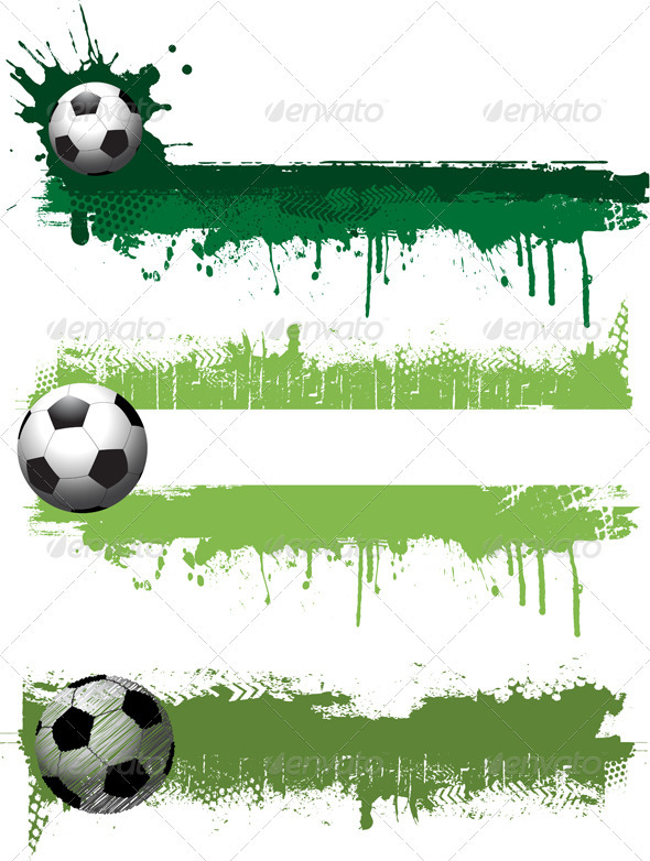 Grunge Football Banners