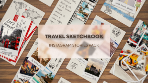 Traveler's Sketchbook - Instagram Stories Pack