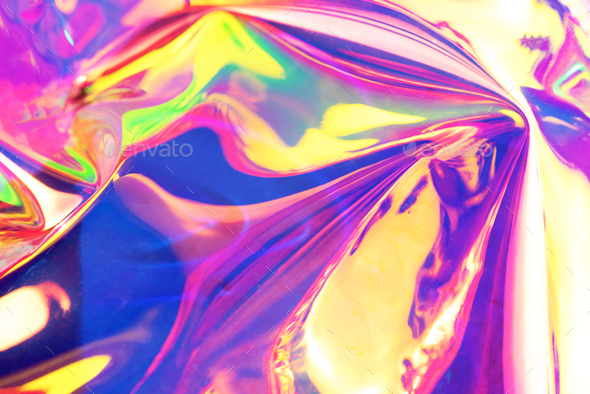 Holographic background in pastel colors. #5 Digital Art by Beautiful Things  - Pixels