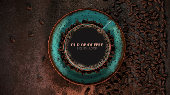 Cup Of Coffee Opening Shot And Loop