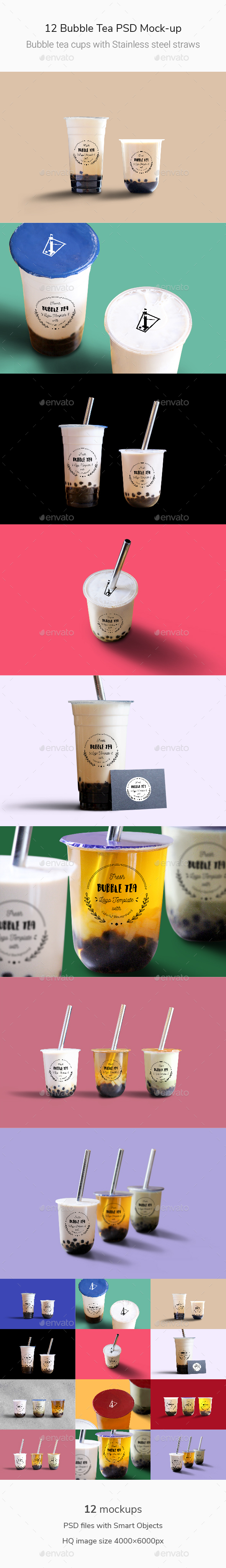 Download Bubble Tea Psd Mock Up By Miuaho Graphicriver