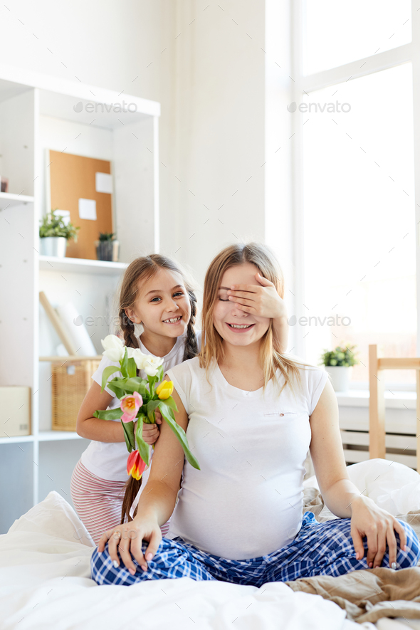 Mothers Day Surprise - Stock Photo - Images