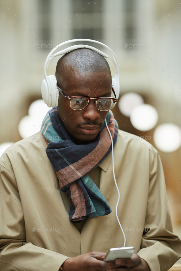 Contemporary African Man in Street - Stock Photo - Images