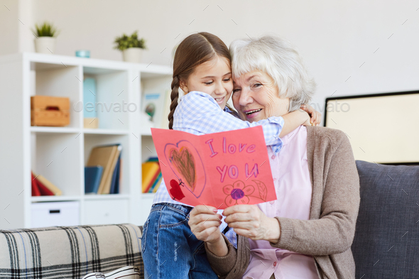 I Love You Card for Grandma - Stock Photo - Images