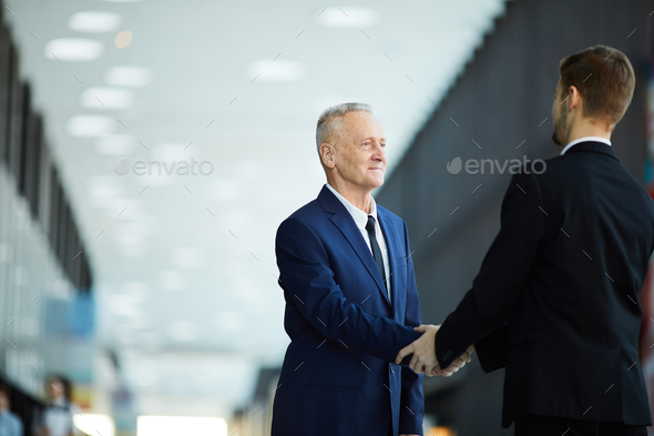 Business partners in Hall - Stock Photo - Images