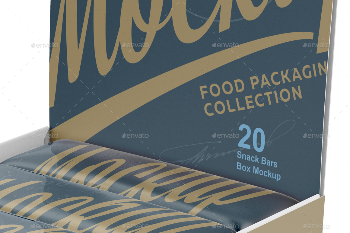 Download 20 Snack Bars Display Box Mockup By Reformer Graphicriver Yellowimages Mockups