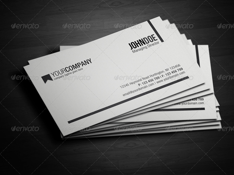 Minimal QR Code Business Card, Print Templates | GraphicRiver