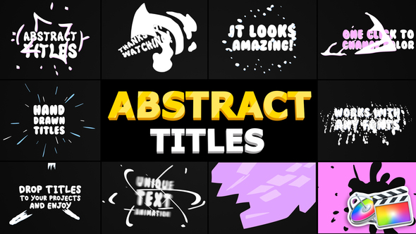 Abstract Cartoon Titles | FCPX