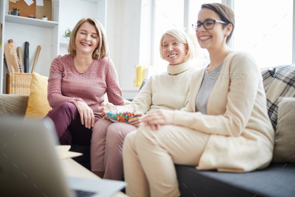 Group of Women Watching Video - Stock Photo - Images