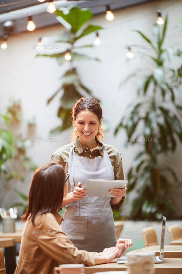 Making order in coffee shop - Stock Photo - Images
