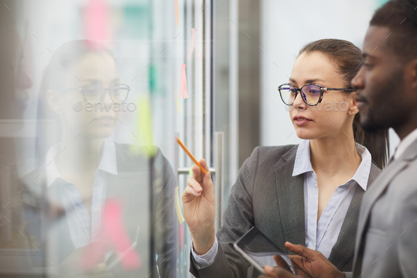 Two Colleagues Planning Project - Stock Photo - Images