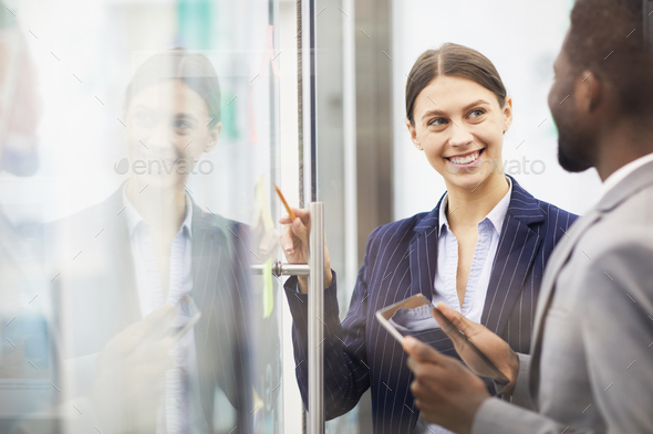 Colleagues Planninf Startup - Stock Photo - Images
