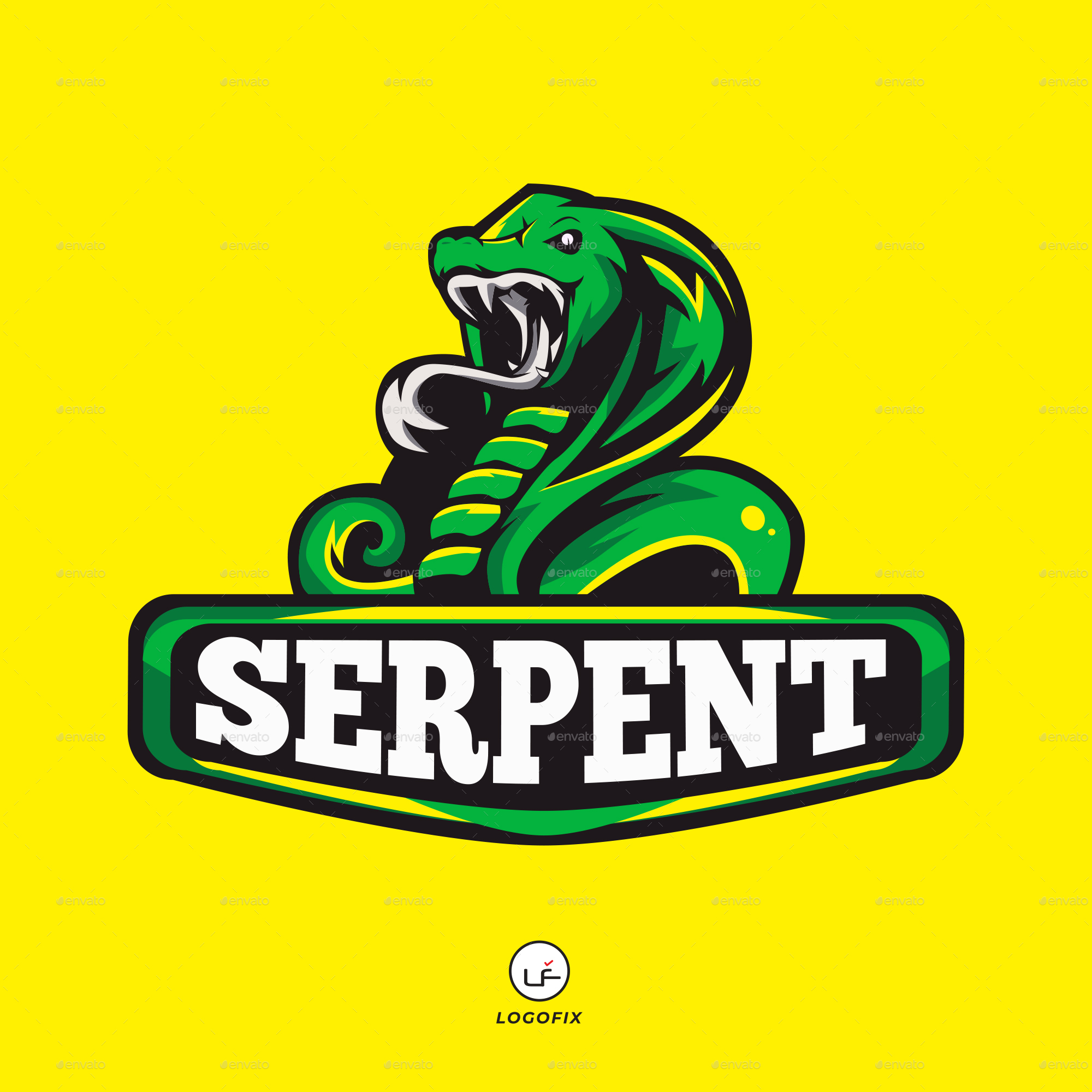 Serpent - Logo Template by logofix | GraphicRiver
 Sea Serpent Logo