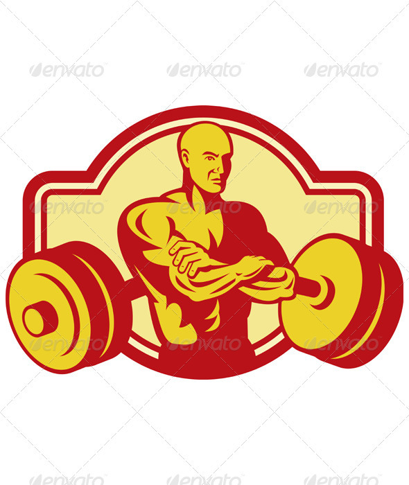Weightlifter with his Arms Crossed - People Characters