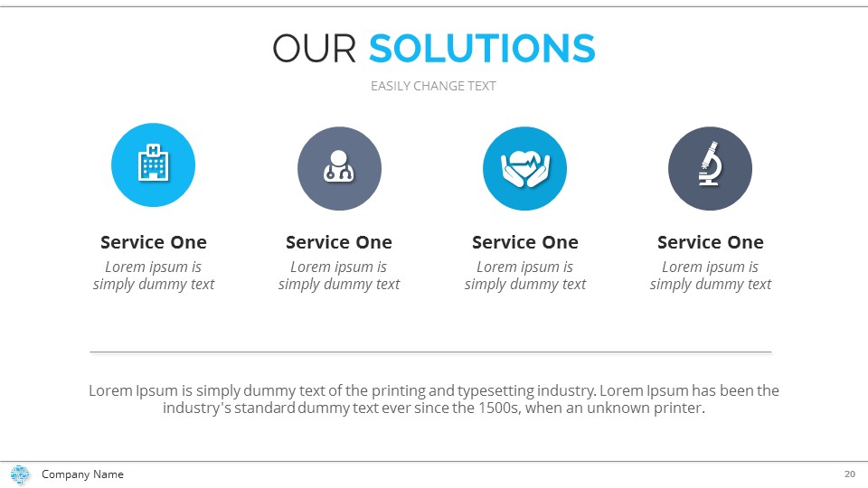 Medical and Healthcare Pitch Deck Template 4Startups, Presentation