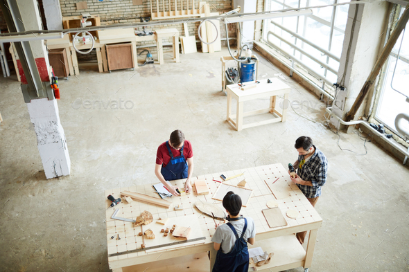 Producing wooden frames - Stock Photo - Images